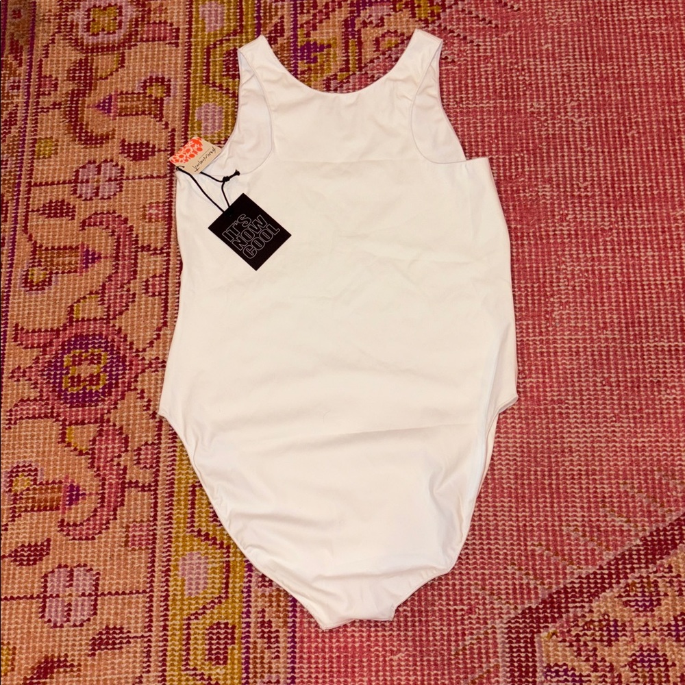 It’s Now Cool (Free People) The Contour One Piece Swimsuit in White SZ XL NWT - Picture 5 of 6